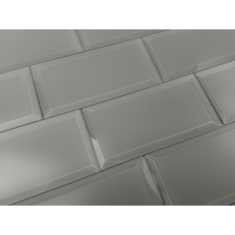 Abolos Frosted Elegance 3 X 6 Glass Subway Tile In Matte Gray Wayfair